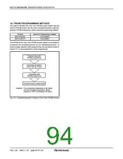 浏览型号M37161EFSP的Datasheet PDF文件第94页