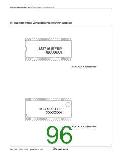 浏览型号M37161EFSP的Datasheet PDF文件第96页