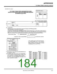 浏览型号M38027M5-XXXFP的Datasheet PDF文件第184页