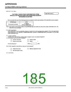 浏览型号M38027M5-XXXFP的Datasheet PDF文件第185页