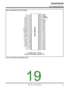 浏览型号M38027M5-XXXFP的Datasheet PDF文件第19页