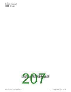 浏览型号M38027M5-XXXFP的Datasheet PDF文件第207页