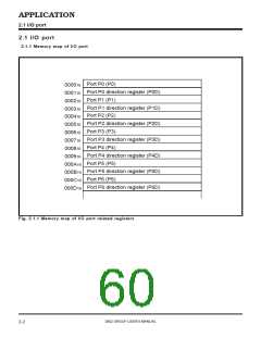 浏览型号M38027M5-XXXFP的Datasheet PDF文件第60页