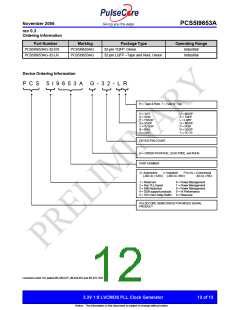 浏览型号PCS5I9653AG-32-LR的Datasheet PDF文件第12页