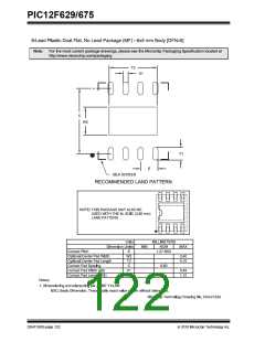 浏览型号PIC12F629-I/SNVAO的Datasheet PDF文件第122页