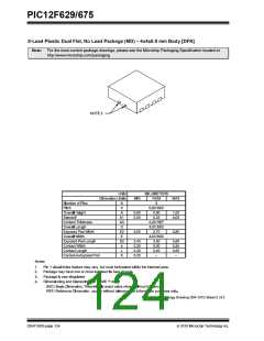 浏览型号PIC12F629-I/SNVAO的Datasheet PDF文件第124页