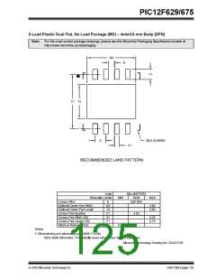 浏览型号PIC12F629-I/SNVAO的Datasheet PDF文件第125页