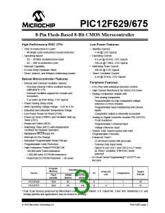 浏览型号PIC12F675-I/SNG的Datasheet PDF文件第3页