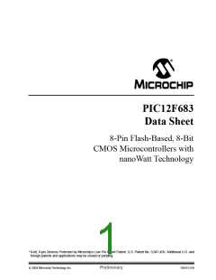 浏览型号PIC12F683-I/SNG的Datasheet PDF文件第1页