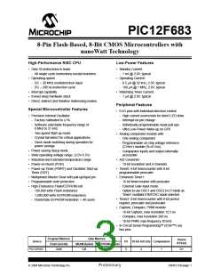 浏览型号PIC12F683-I/SNG的Datasheet PDF文件第3页