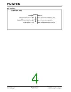 浏览型号PIC12F683-I/SNG的Datasheet PDF文件第4页
