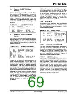 浏览型号PIC12F683-I/SNG的Datasheet PDF文件第69页