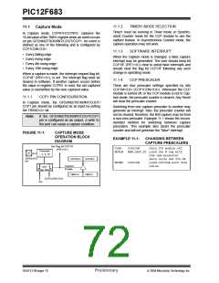 浏览型号PIC12F683-I/SNG的Datasheet PDF文件第72页
