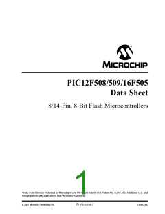 浏览型号PIC16F505-I/SL的Datasheet PDF文件第1页