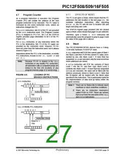 浏览型号PIC16F505-I/SL的Datasheet PDF文件第27页