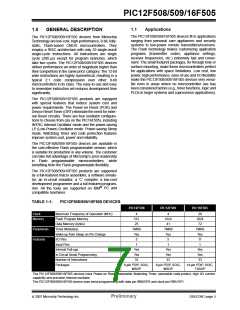 浏览型号PIC16F505-I/SL的Datasheet PDF文件第7页