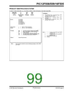 浏览型号PIC16F505-I/SL的Datasheet PDF文件第99页