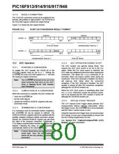 浏览型号PIC16F916-I/SO的Datasheet PDF文件第180页
