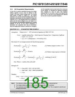 浏览型号PIC16F916-I/SO的Datasheet PDF文件第185页