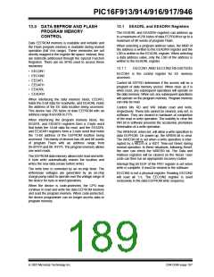 浏览型号PIC16F916-I/SO的Datasheet PDF文件第189页