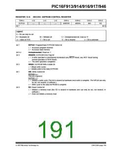浏览型号PIC16F916-I/SO的Datasheet PDF文件第191页