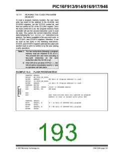 浏览型号PIC16F916-I/SO的Datasheet PDF文件第193页