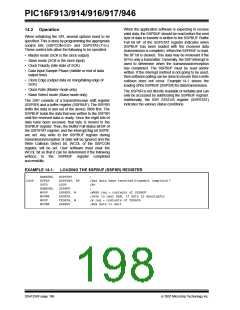 浏览型号PIC16F916-I/SO的Datasheet PDF文件第198页