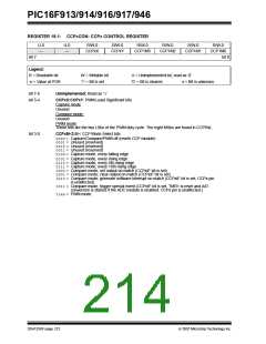 浏览型号PIC16F916-I/SO的Datasheet PDF文件第214页