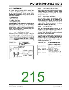 浏览型号PIC16F916-I/SO的Datasheet PDF文件第215页