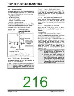 浏览型号PIC16F916-I/SO的Datasheet PDF文件第216页