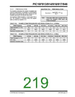 浏览型号PIC16F916-I/SO的Datasheet PDF文件第219页