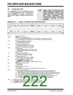 浏览型号PIC16F916-I/SO的Datasheet PDF文件第222页