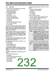 浏览型号PIC16F916-I/SO的Datasheet PDF文件第232页