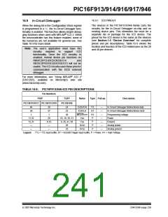 浏览型号PIC16F916-I/SO的Datasheet PDF文件第241页