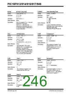 浏览型号PIC16F916-I/SO的Datasheet PDF文件第246页