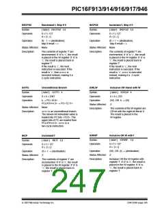 浏览型号PIC16F916-I/SO的Datasheet PDF文件第247页