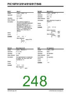 浏览型号PIC16F916-I/SO的Datasheet PDF文件第248页