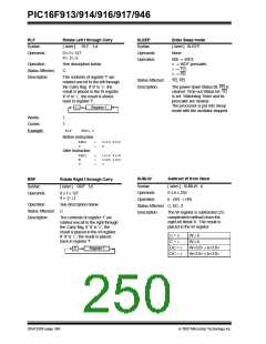 浏览型号PIC16F916-I/SO的Datasheet PDF文件第250页