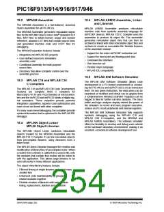 浏览型号PIC16F916-I/SO的Datasheet PDF文件第254页