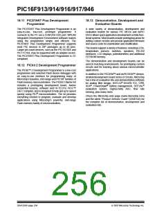 浏览型号PIC16F916-I/SO的Datasheet PDF文件第256页