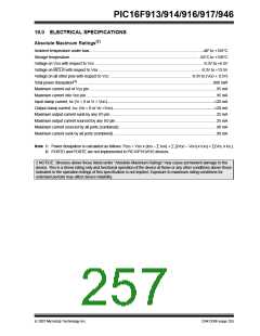 浏览型号PIC16F916-I/SO的Datasheet PDF文件第257页