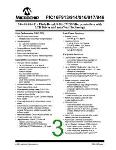 浏览型号PIC16F913-I/ML的Datasheet PDF文件第3页