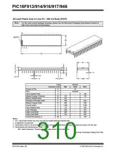 浏览型号PIC16F916-I/SO的Datasheet PDF文件第310页
