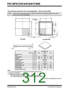 浏览型号PIC16F916-I/SO的Datasheet PDF文件第312页