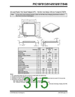 浏览型号PIC16F916-I/SO的Datasheet PDF文件第315页