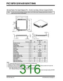 浏览型号PIC16F916-I/SO的Datasheet PDF文件第316页