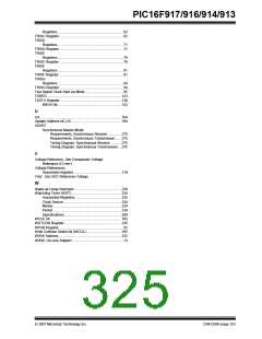 浏览型号PIC16F916-I/SO的Datasheet PDF文件第325页