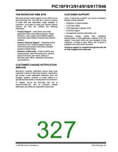 浏览型号PIC16F916-I/SO的Datasheet PDF文件第327页