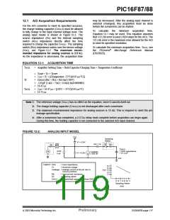 浏览型号PIC16F87-I/P的Datasheet PDF文件第119页