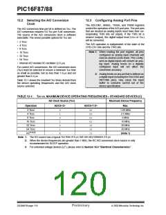 浏览型号PIC16F87-I/P的Datasheet PDF文件第120页